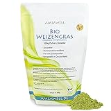 Amlawell Bio Weizengras Pulver - Vegan - Superfood - mit Vitalstoffen - aus deutscher Herstellung -...