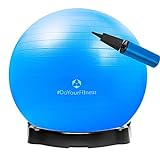 Gymnastikball »Pluto« inklusive Ballschale/Robuster Sitzball und Fitnessball / 55 cm/blau