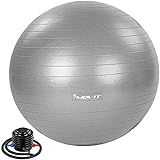 Movit® Gymnastikball »Dynamic Ball« inkl. Pumpe, 65 cm, Silber, Maximalbelastbarkeit bis 500kg,...