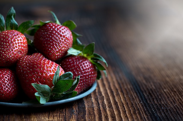 Erdbeeren für den Smoothie